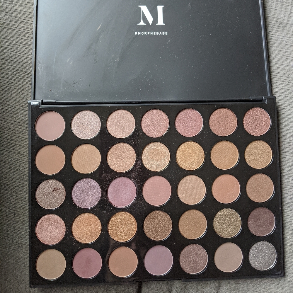 Barely used, 35T Morphe Eyeshadow Dope Taupe